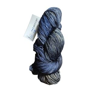 Malabrigo Sock Yarn Superwash Merino Wool 871 Playa Blue Grey Variegated 440 yd